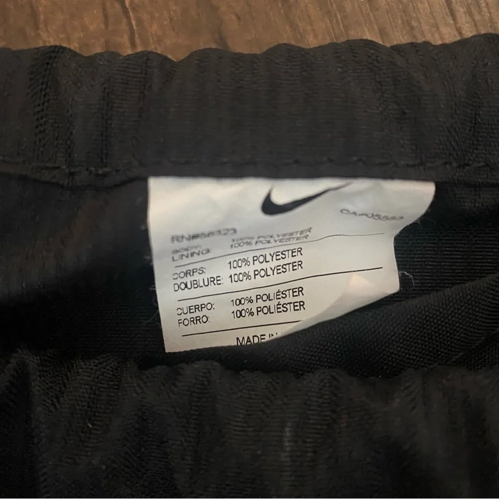 Nike Black and Gray Drawstring Backpack